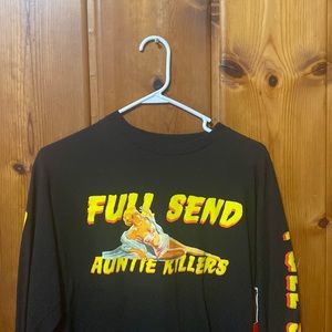 Nelk full send auntie killer shirt Black size M worn once